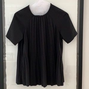 Kate Spade XXS Pleated Crepe S/S top